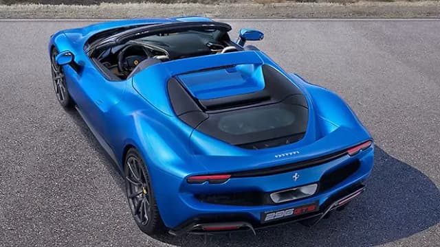 Ferrari 296 GTS Rear View