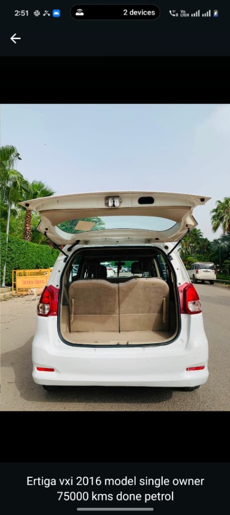 INTERIOR image for ERTIGA VXI | Hooter