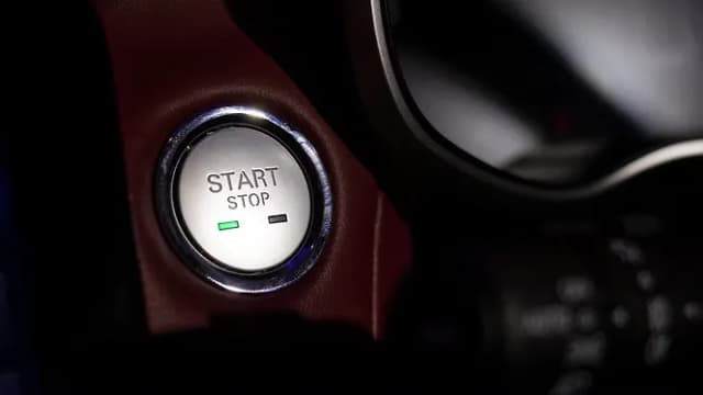 MG Astor Engine Start Button