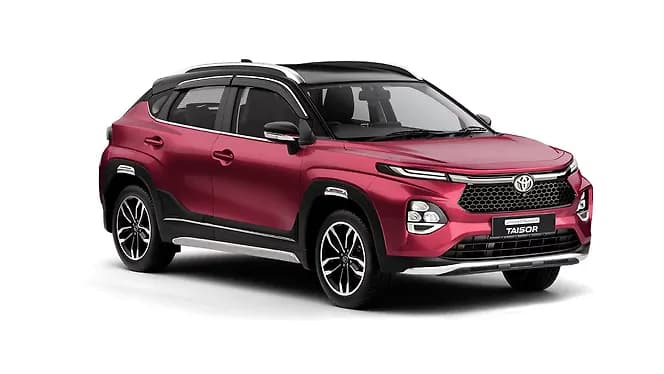 Toyota Urban Cruiser Taisor in Sportin Red with Midnight Black | Hooter