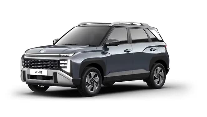 Hyundai Venue in Hazel blue with Titanium Black Roof | Hooter