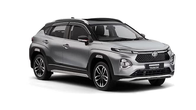 Toyota Urban Cruiser Taisor in Enticing Silver with Midnight Black | Hooter