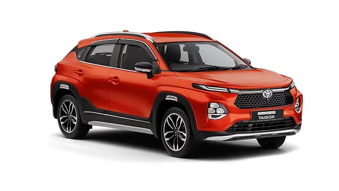 Toyota Urban Cruiser Taisor in Lucent Orange | Hooter
