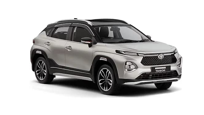Toyota Urban Cruiser Taisor in Cafe White with Midnight Black | Hooter