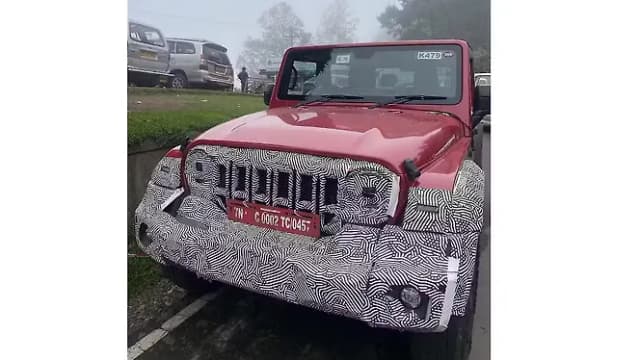 Mahindra Thar Facelift Front View | Hooter
