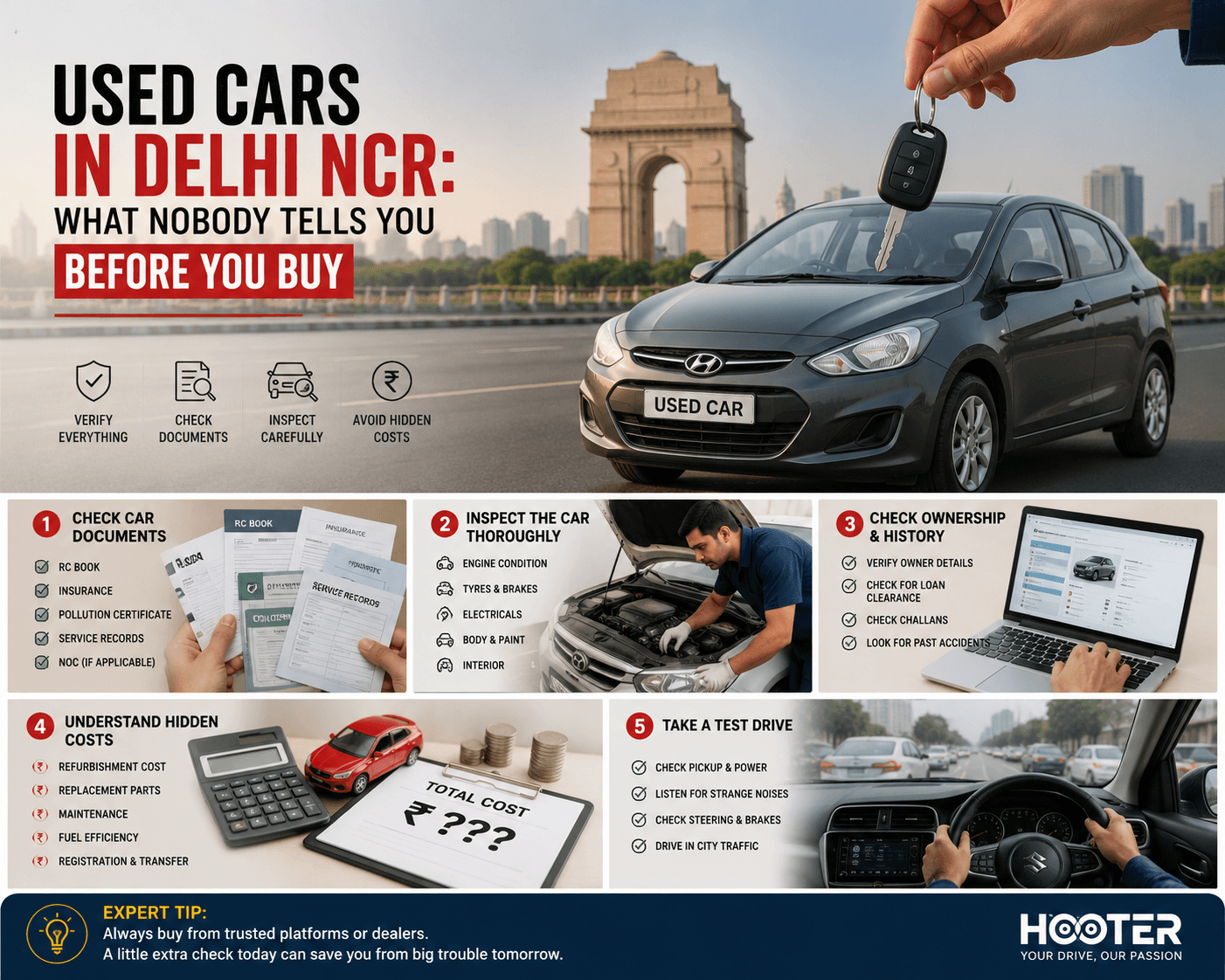 Used Cars in Delhi NCR: What Nobody Tells You Before You Buy | Hooter