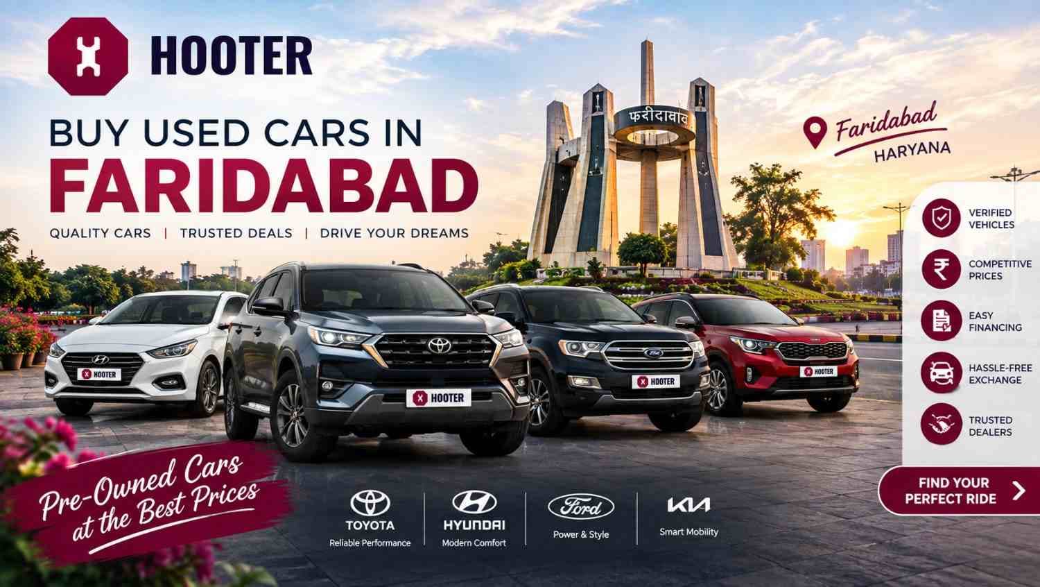 Buy Used Cars in Faridabad: 1900+ Verified Options | Hooter