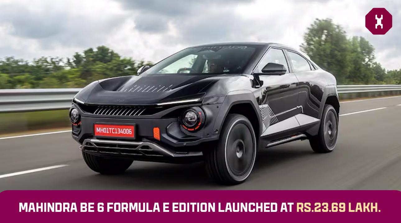 Mahindra BE 6 Formula E EV Launched at ₹23.69 Lakh