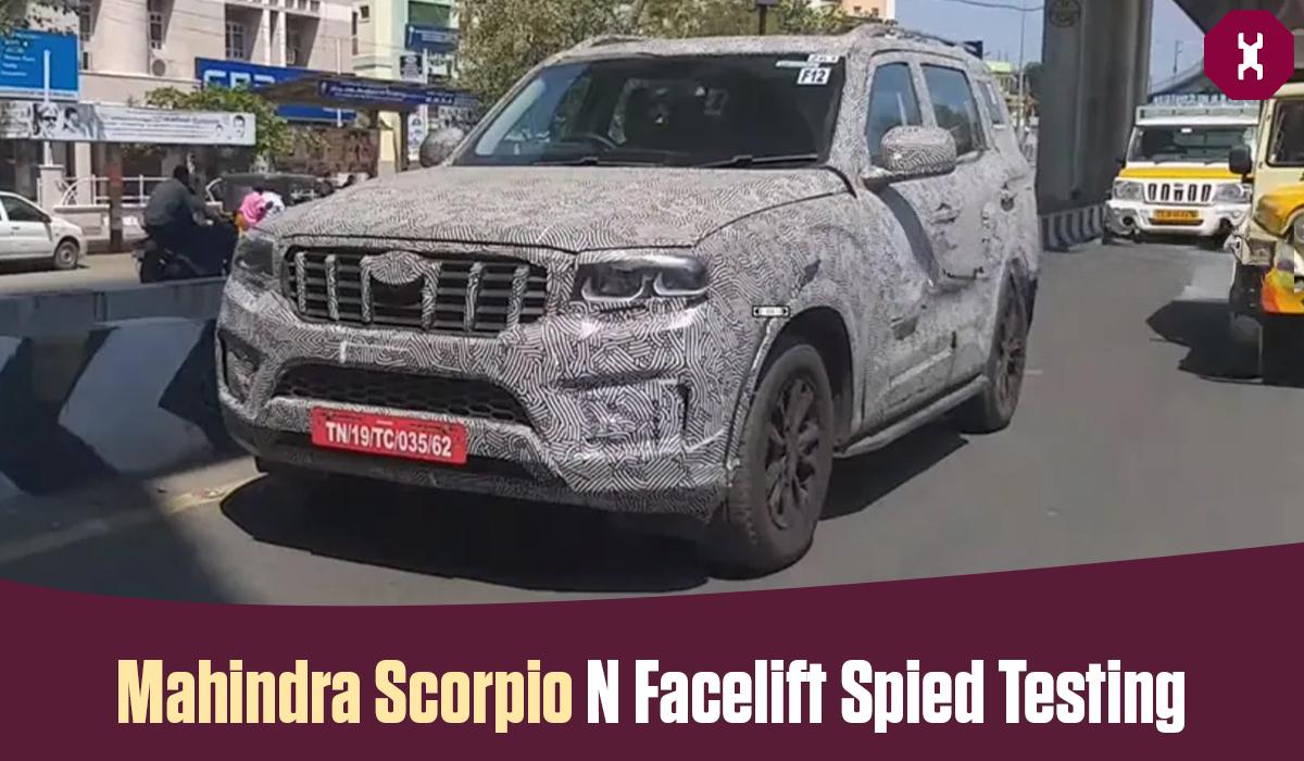 Mahindra Scorpio N Facelift Spotted Testing Ahead of Launch