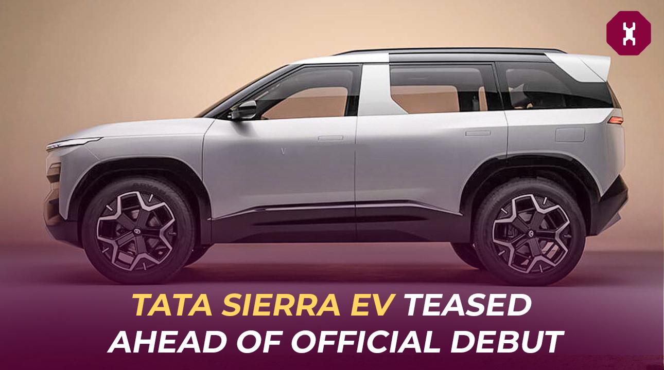 Tata Sierra EV Teased Before Official Launch