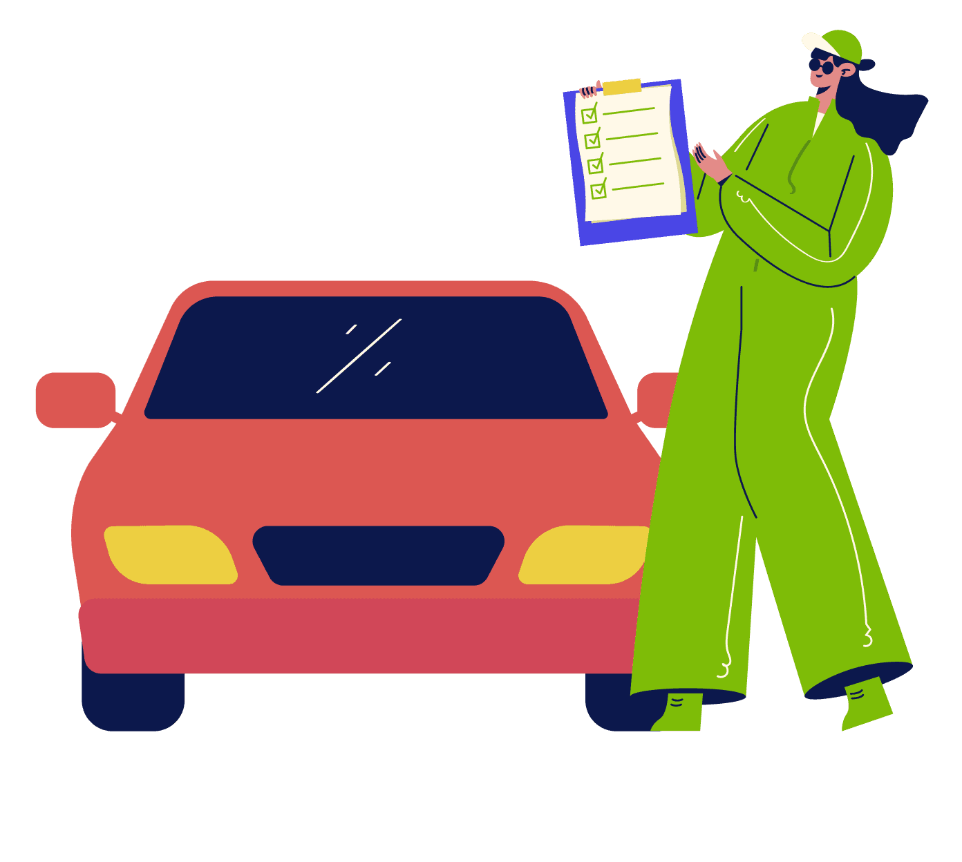 Car inspection illustration | Hooter Car inspection illustration | Hooter