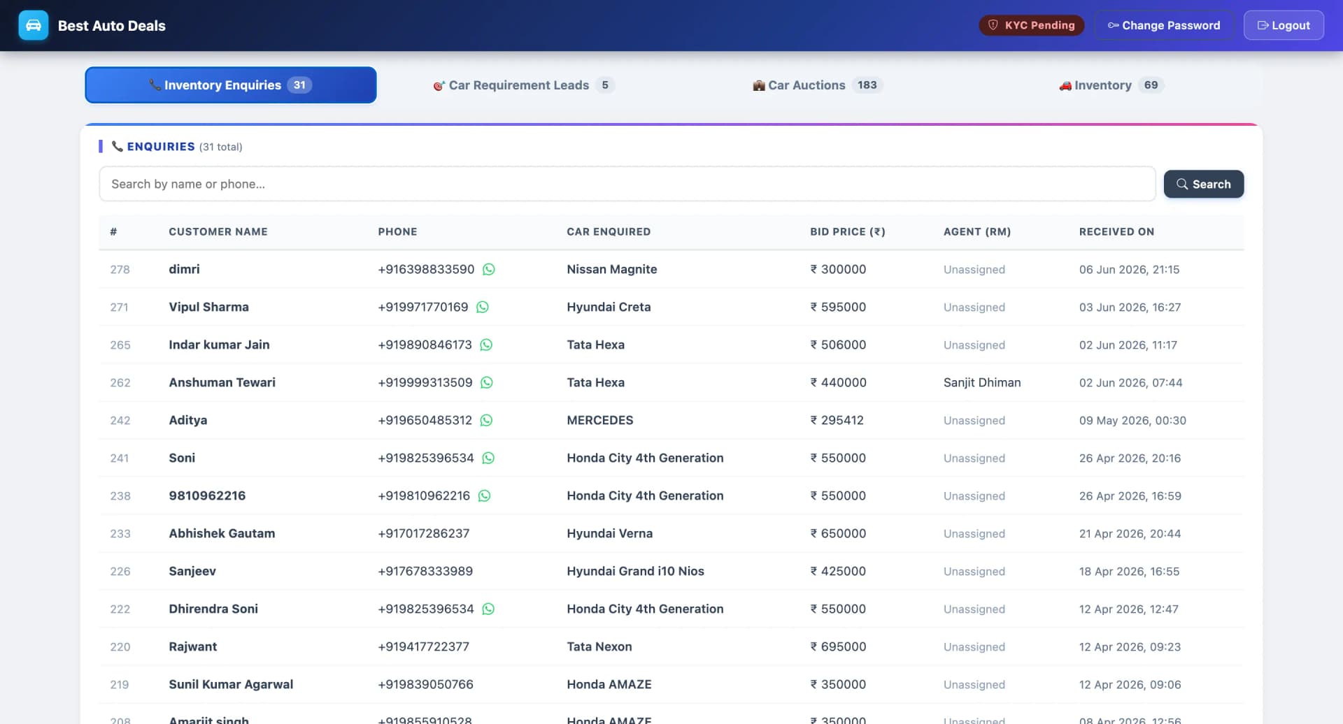 Enquiries Management preview | Hooter Enquiries Management preview | Hooter