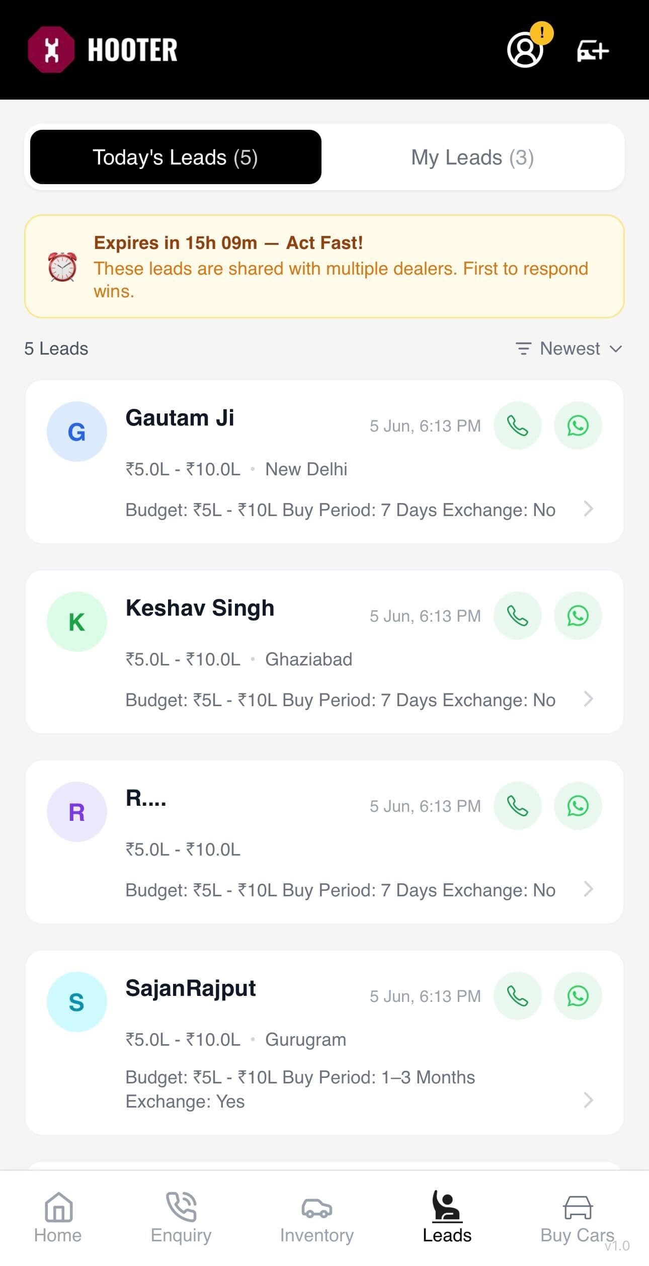Hooter partner app buy cars screen | Hooter Hooter partner app buy cars screen | Hooter