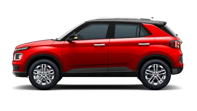 Fiery Red with Abyss Black Roof