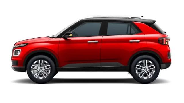 Fiery Red with Abyss Black Roof