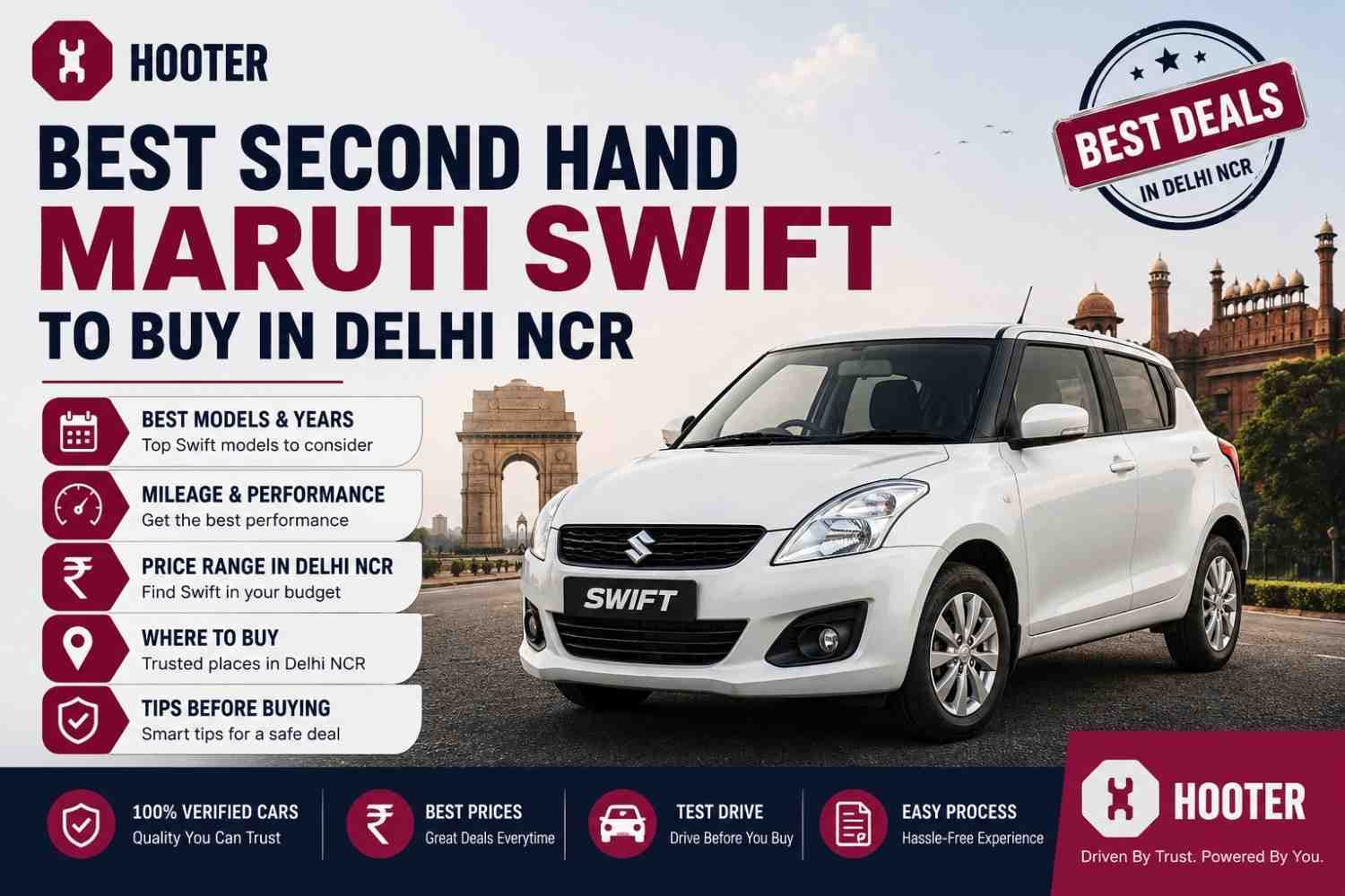 Best Second Hand Maruti Swift to Buy in Delhi NCR | Hooter Best Second Hand Maruti Swift to Buy in Delhi NCR | Hooter