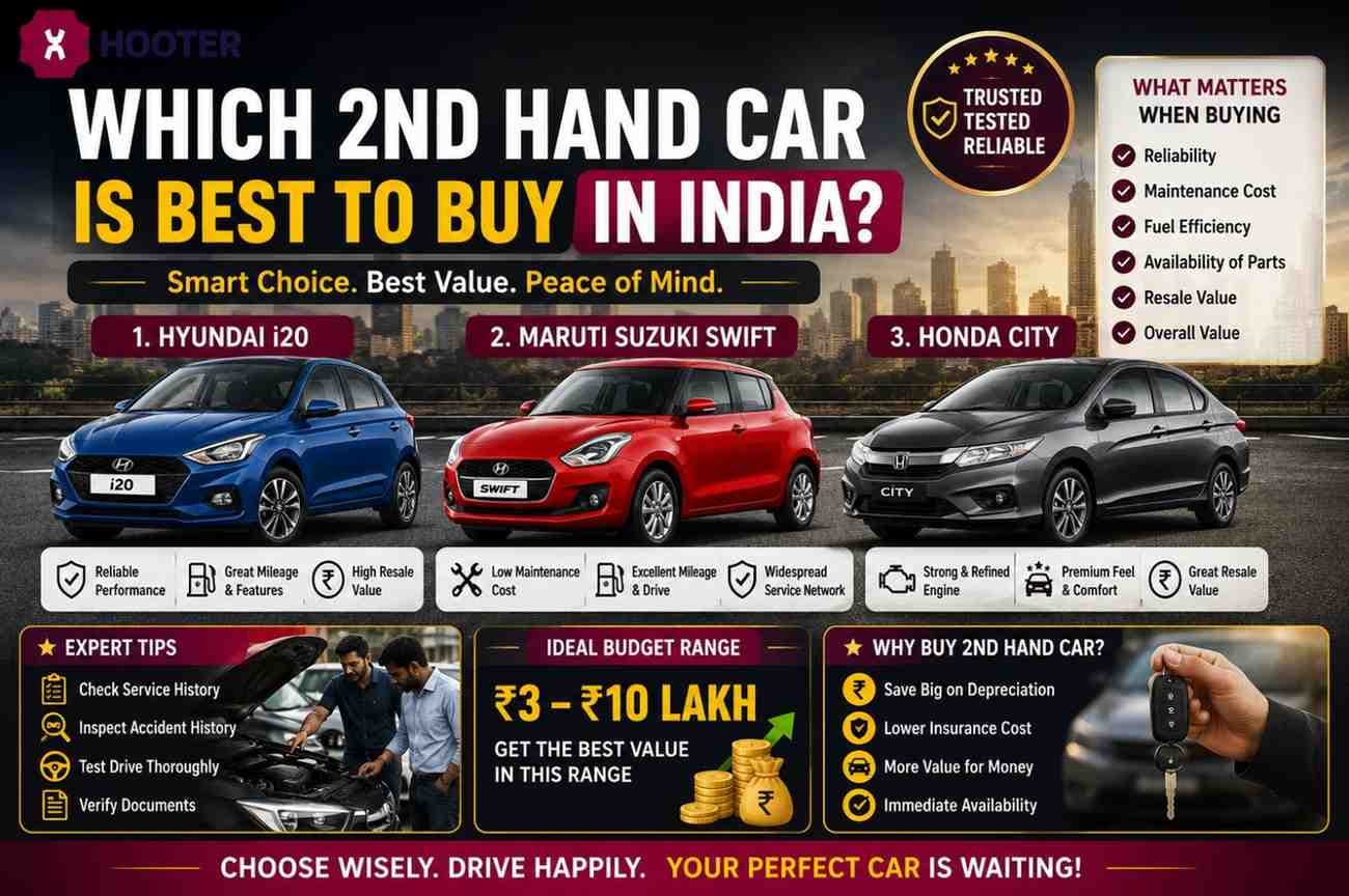 Which 2nd hand car is best to buy in India | Hooter Which 2nd hand car is best to buy in India | Hooter
